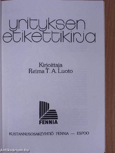 Yrityksen etikettikirja (dedikált példány)