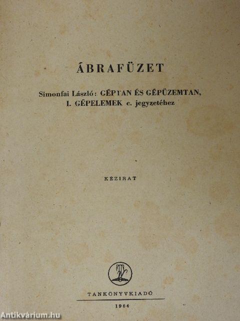 Ábrafüzet Simonfai László: Géptan és gépüzemtan, I. Gépelemek c. jegyzetéhez