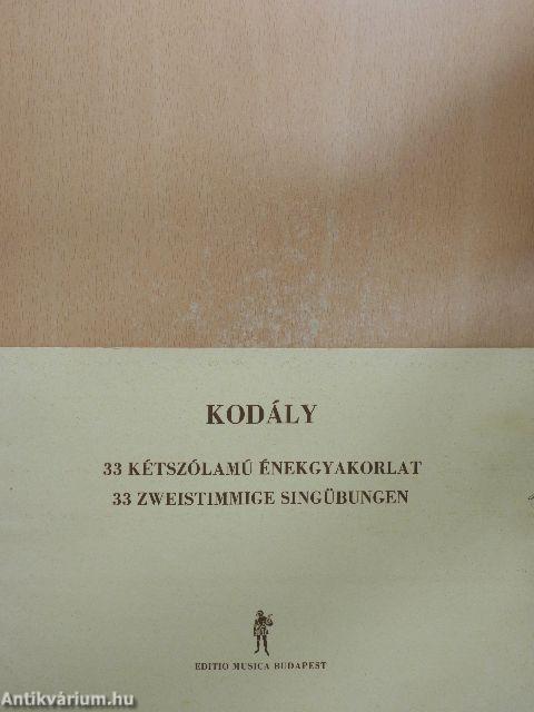 33 kétszólamú énekgyakorlat