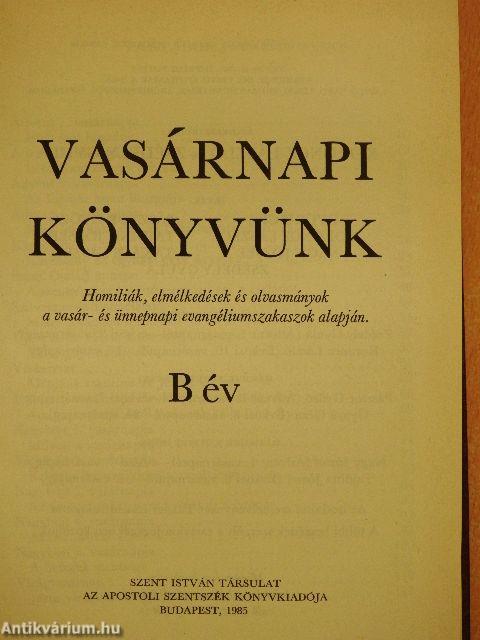 Vasárnapi könyvünk B év