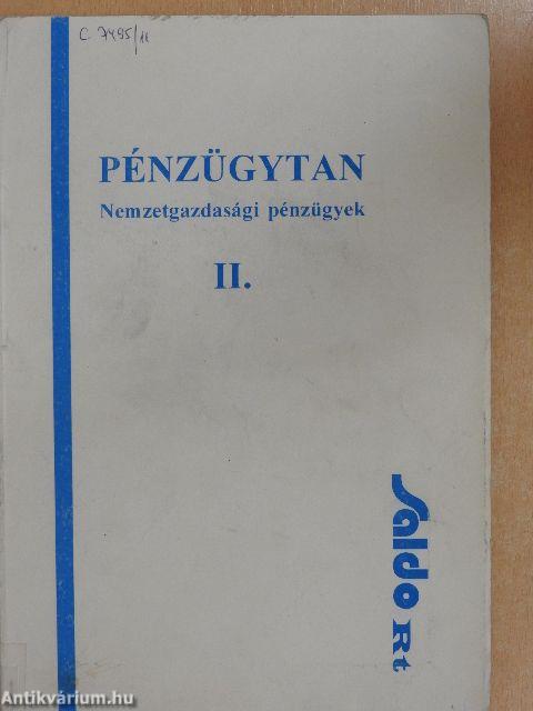 Pénzügytan II.