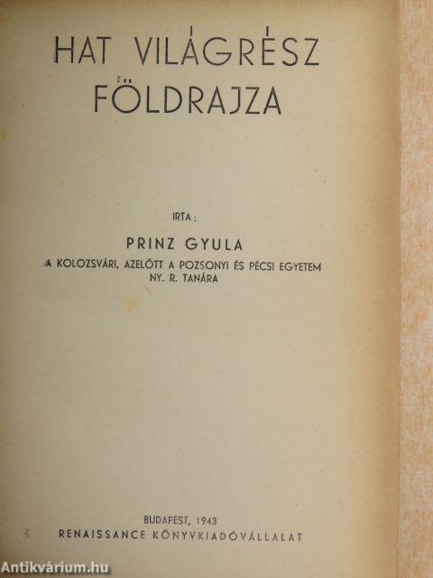 Hat világrész földrajza