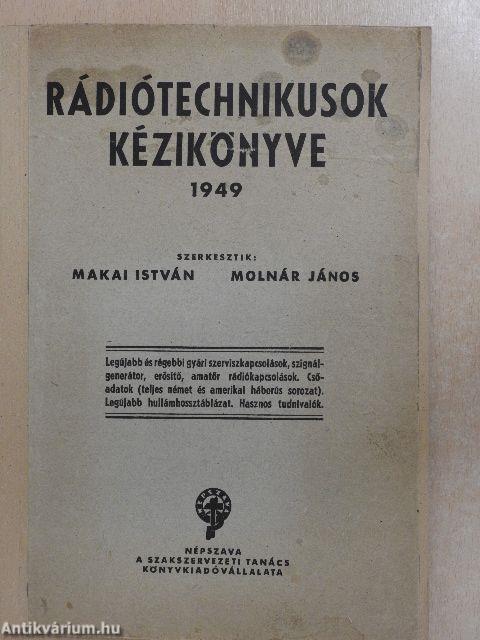 Rádiótechnikusok kézikönyve 1949