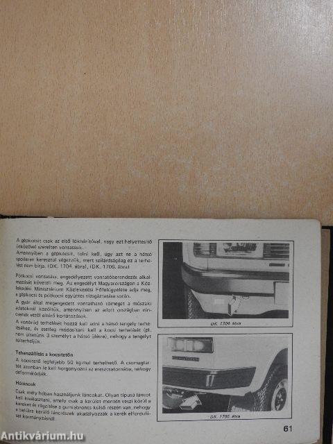 Skoda 105 S, 105 L, 120 L, 120 LS, 120 GLS személygépkocsik kezelési és karbantartási utasítása