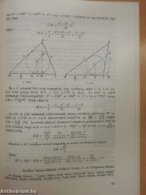 Középiskolai matematikai lapok 1991/2.