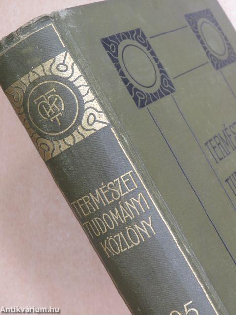 Természettudományi Közlöny 1895. január-deczember/Pótfüzetek a természettudományi közlönyhöz 1895. január-deczember