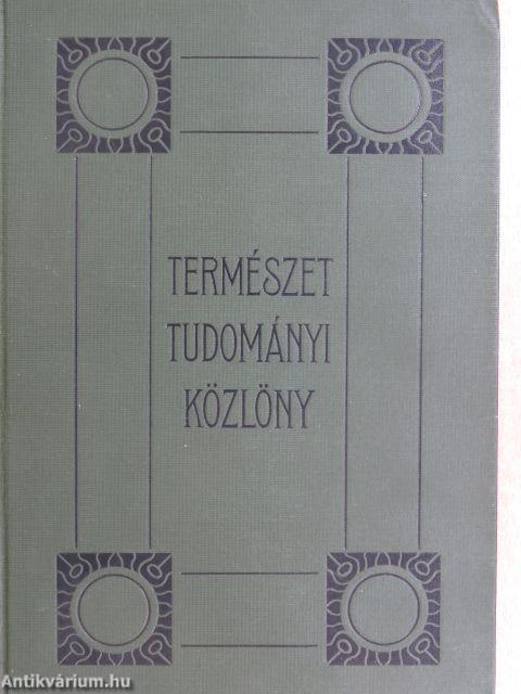 Természettudományi Közlöny 1922. január-deczember/Pótfüzetek a Természettudományi Közlönyhöz 1922. január-deczember