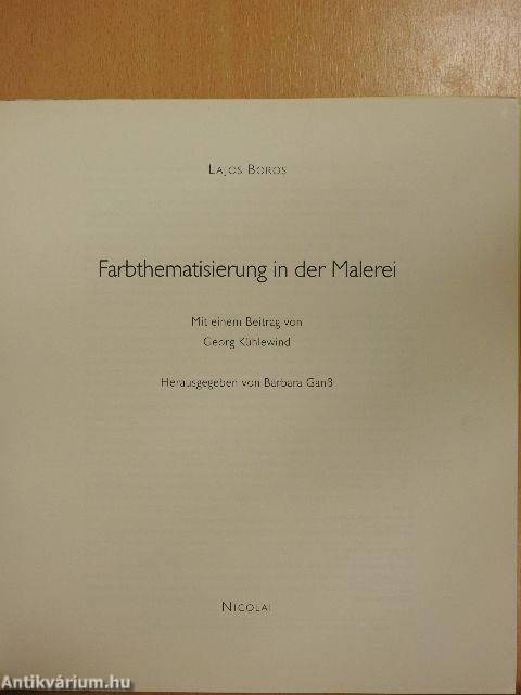 Farbthematisierung in der Malerei