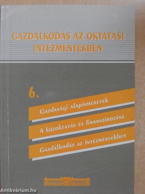 Gazdálkodás az oktatási intézményekben 6.