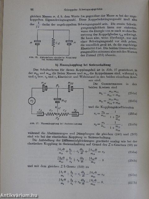 Schaltschemata und Differentialgleichungen elektrischer und mechanischer Schwingungsgebilde