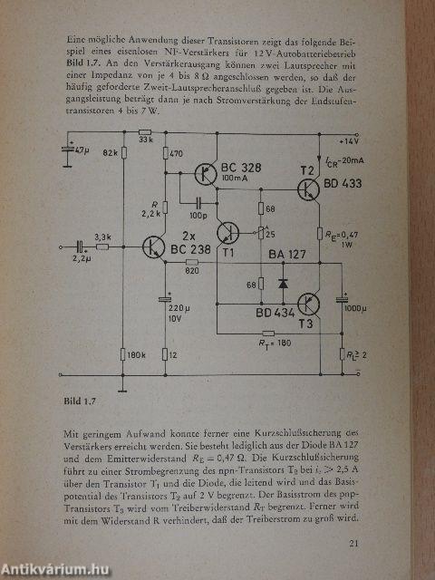Halbleiter-Schaltbeispiele 1972/73