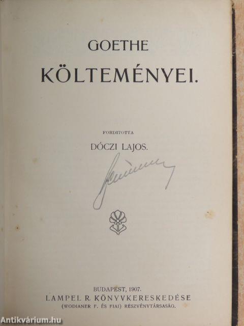 Goethe költeményei