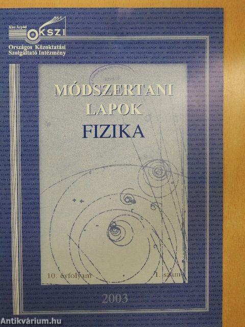 Módszertani lapok - Fizika 2003/1