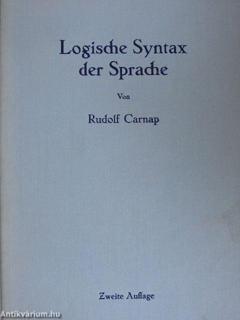 Logische Syntax der Sprache