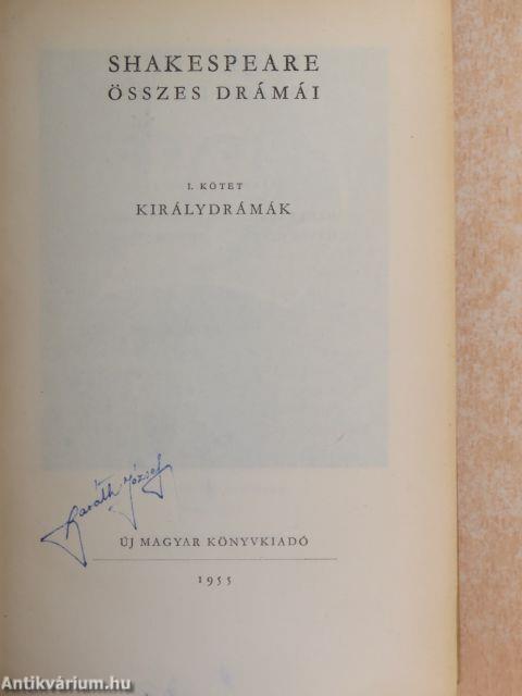 Shakespeare összes drámái I-VI.