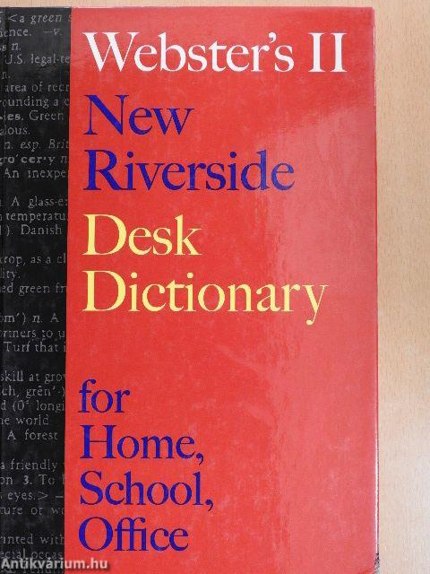 Webster's II New Riverside Desk Dictionary