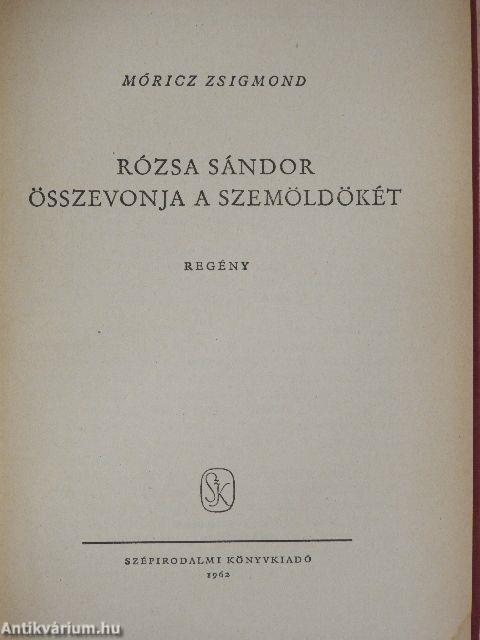 Rózsa Sándor összevonja a szemöldökét