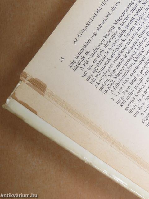 A hazai gazdaság négy évtizedének története 1945-1985. I.