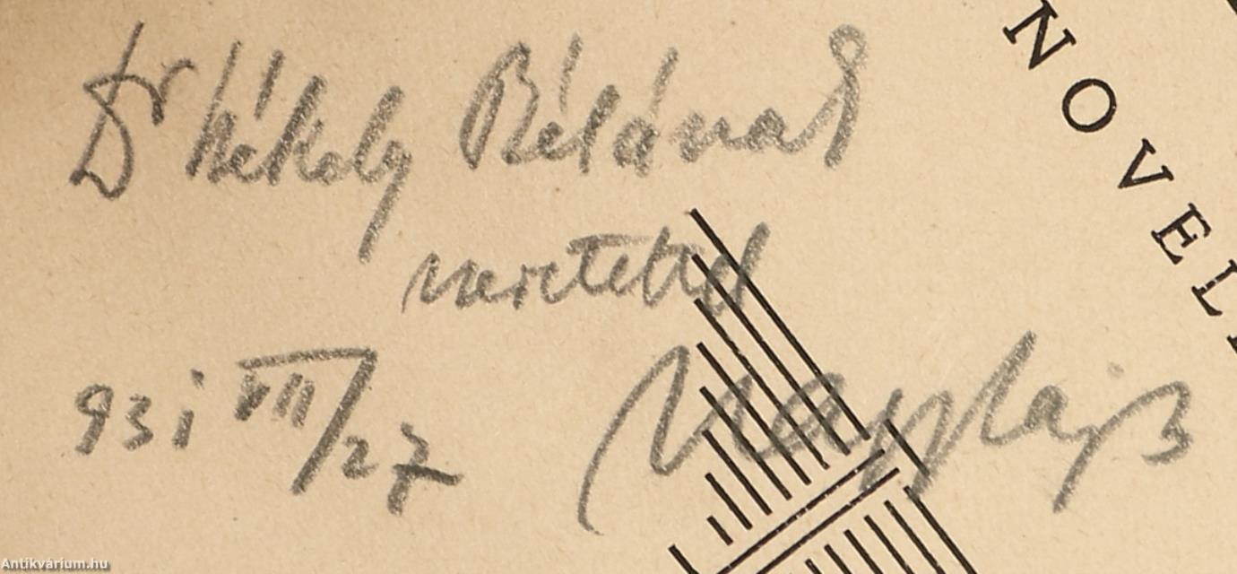 Bérház (dedikált példány)