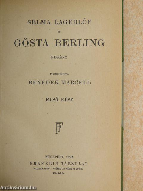 Gösta Berling I-II.