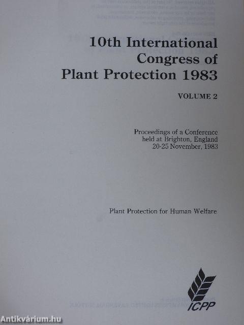 10th International Congress of Plant Protection 1983. volume 2. (töredék)