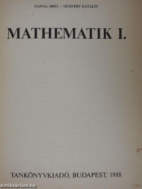 Mathematik I.