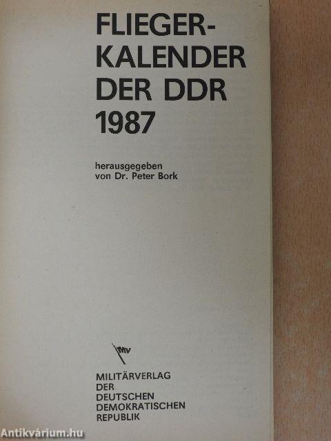 Fliegerkalender der DDR 1987