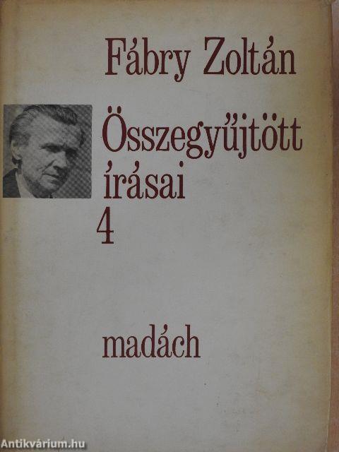 Fábry Zoltán összegyűjtött írásai 4.