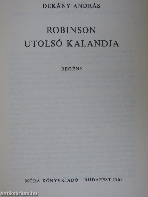 Robinson utolsó kalandja