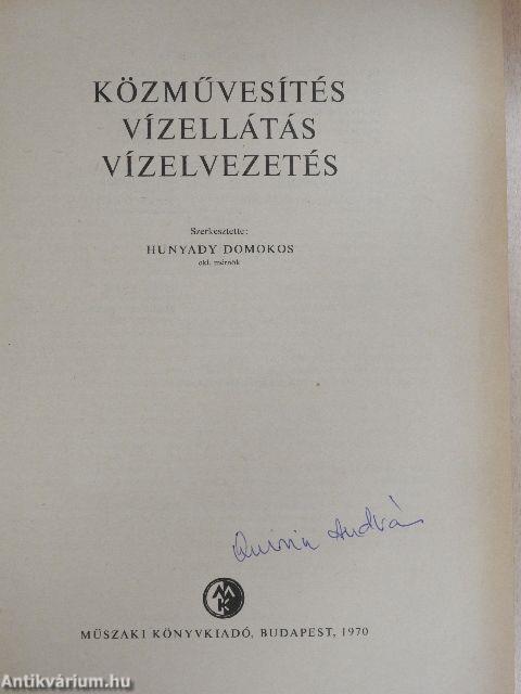 Közművesítés - vízellátás - vízelvezetés