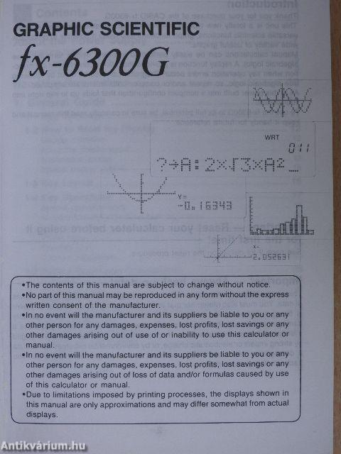 Graphic Scientific fx-6300G