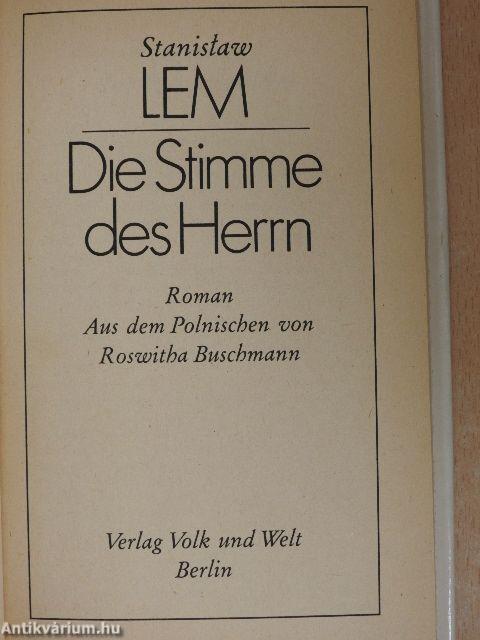 Die Stimme des Herrn