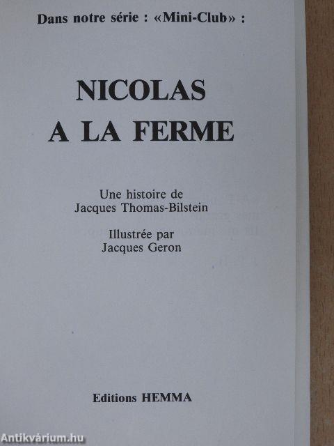 Nicolas a la Ferme