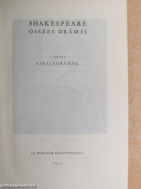 Shakespeare összes drámái I.