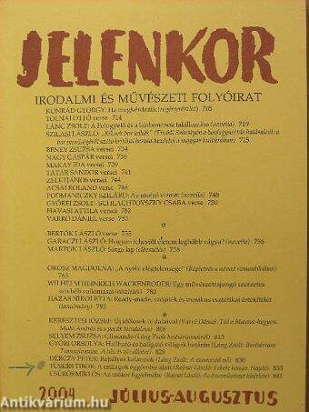 Jelenkor 2004. július-augusztus