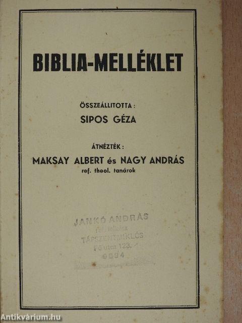 Biblia-melléklet