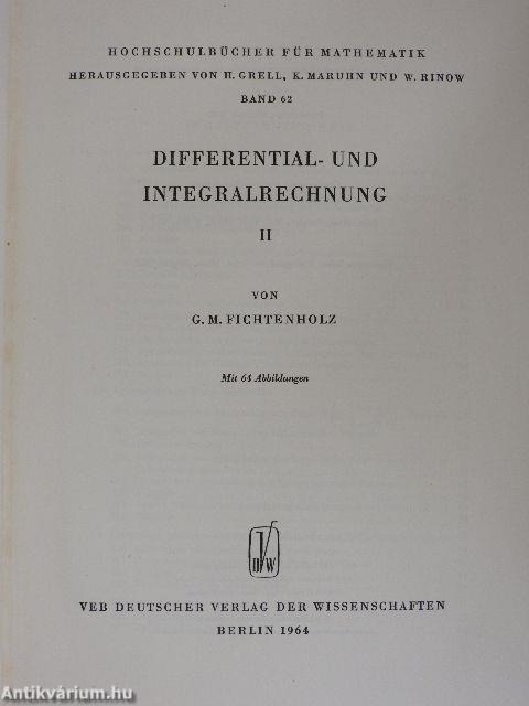 Differential- und Integralrechnung II.