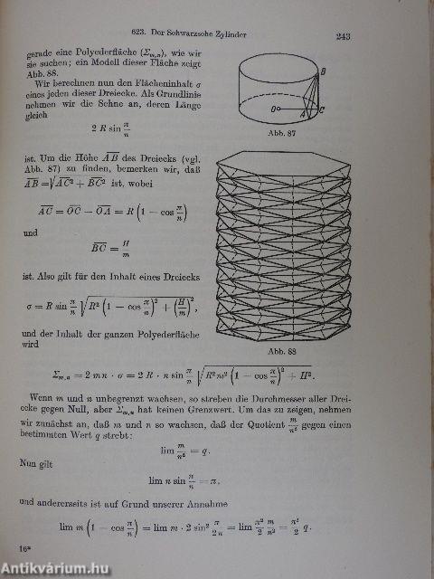 Differential- und Integralrechnung III.