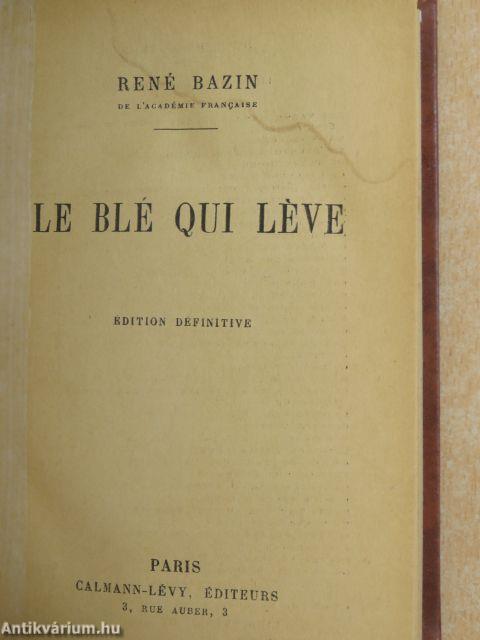 Le blé qui léve