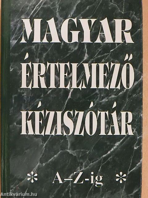 Magyar értelmező kéziszótár