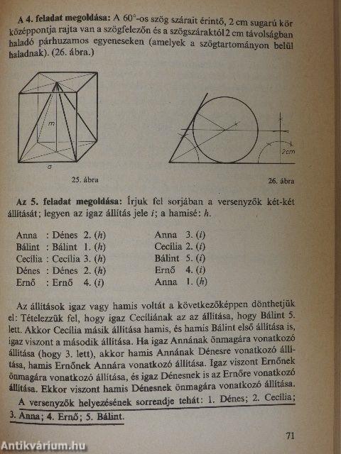 Matematikai versenyfeladatok