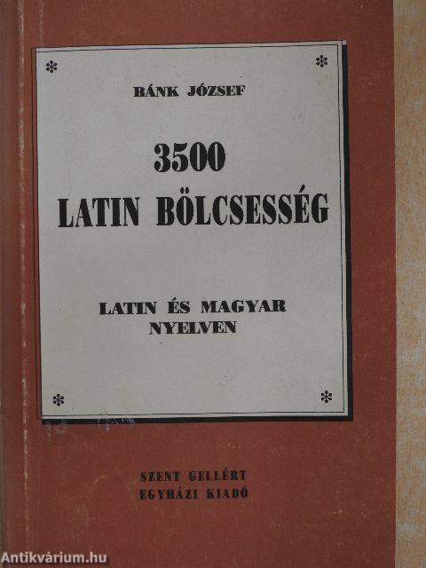 3500 latin bölcsesség