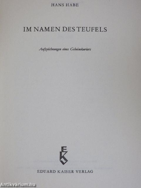 Im Namen des Teufels