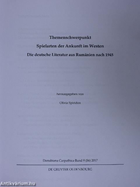 Spielarten der Ankunft im Westen/Die deutsche Literatur aus Rumänien nach 1945