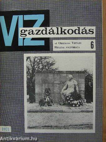 Vízgazdálkodás 1971/6.