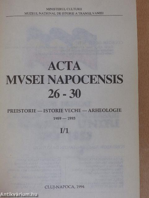 Acta Musei Napocensis 26-30 I/1 (töredék)