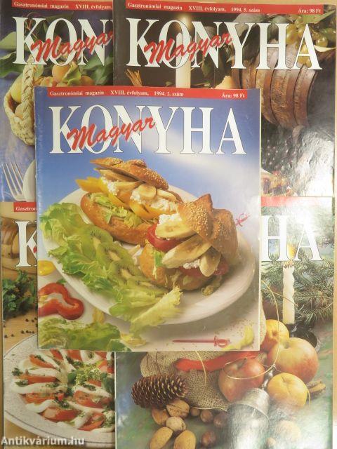 Magyar Konyha 1994. (nem teljes évfolyam)