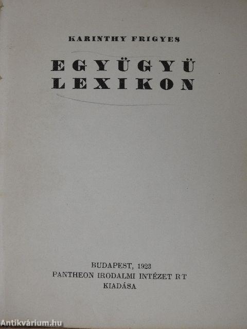 Együgyü lexikon