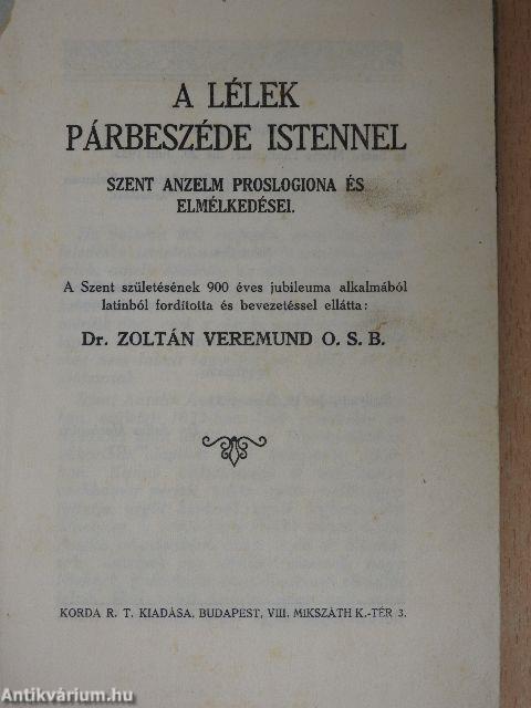 A lélek párbeszéde Istennel