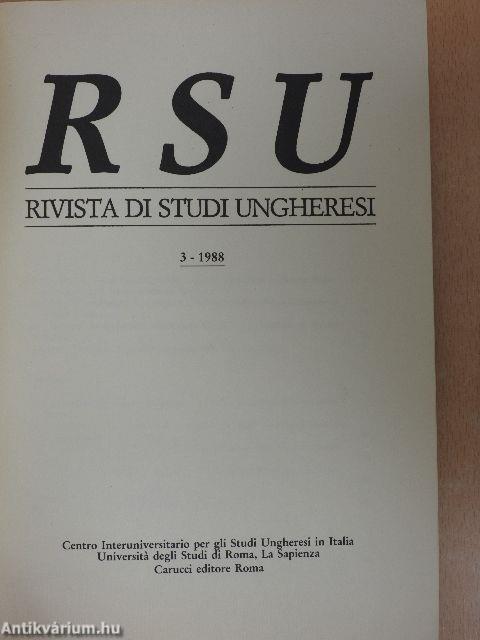 Rivista di Studi Ungheresi 3/1988